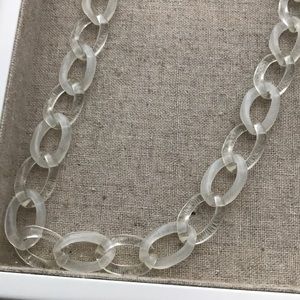 Jcrew clear chained necklace